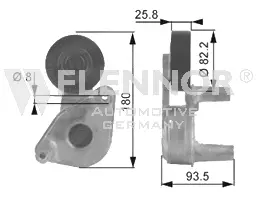 Tensioner Pulley, V-ribbed belt