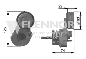 Tensioner Pulley, V-ribbed belt (FS99475)