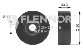 Deflection/Guide Pulley, V-ribbed belt