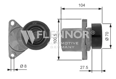 Tensioner Pulley, V-ribbed belt (FS54916)