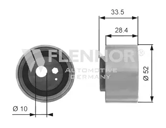 Tensioner Pulley, timing belt (FS63491)