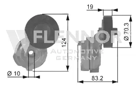 Tensioner Pulley, V-ribbed belt (FS99285)