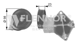 Tensioner Pulley, V-ribbed belt (FA23996)