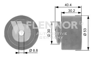Deflection/Guide Pulley, timing belt (FU15399)