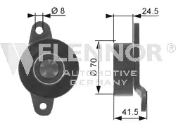 Deflection/Guide Pulley, V-ribbed belt (FS22914)