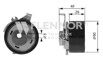 Tensioner Pulley, timing belt (FS99323)