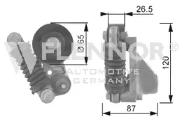 Tensioner Pulley, V-ribbed belt (FA22926)
