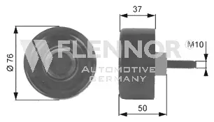 Deflection/Guide Pulley, V-ribbed belt (FU23961)