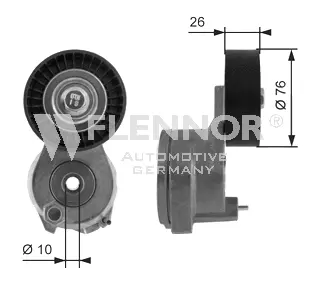 Tensioner Pulley, V-ribbed belt (FS99473)