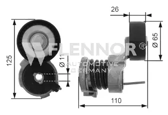 Tensioner Pulley, V-ribbed belt (FS99496)