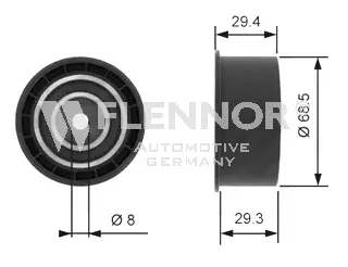Deflection/Guide Pulley, timing belt (FU14102)