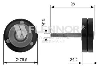 Deflection/Guide Pulley, V-ribbed belt (FS99424)