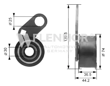 Tensioner Pulley, timing belt (FS06395)