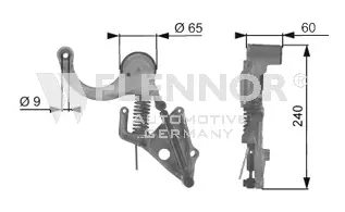 Tensioner Pulley, V-ribbed belt (FA99391)