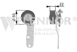 Deflection/Guide Pulley, V-ribbed belt (FS23993)