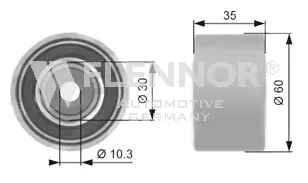 Deflection/Guide Pulley, timing belt