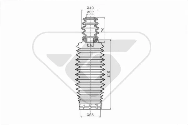 Dust Cover Kit, shock absorber (KP001)