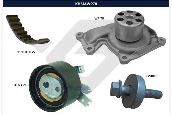 Water Pump & Timing Belt Kit (KH 546WP78)