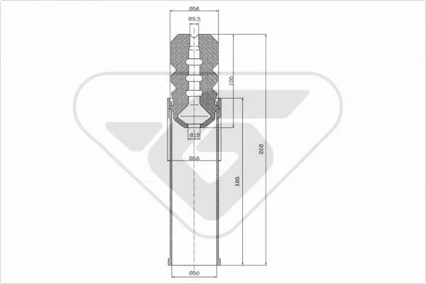 Dust Cover Kit, shock absorber (KP103)