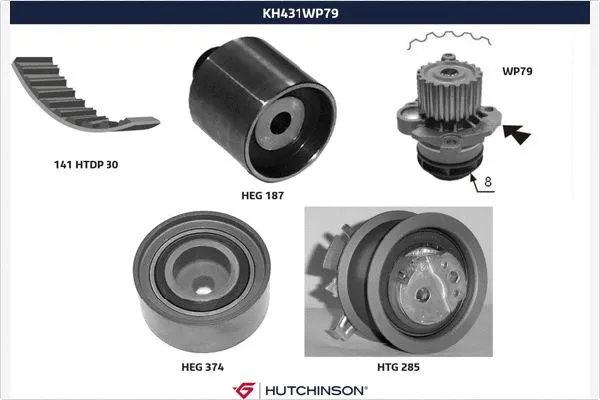 Water Pump & Timing Belt Kit (KH 431WP79)