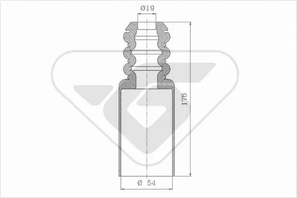 Dust Cover Kit, shock absorber (KP086)