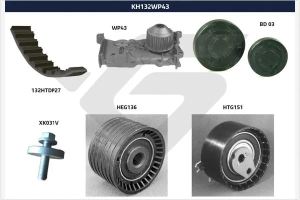 Water Pump & Timing Belt Kit (KH 132WP43)
