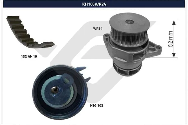 Water Pump & Timing Belt Kit (KH 103WP24)