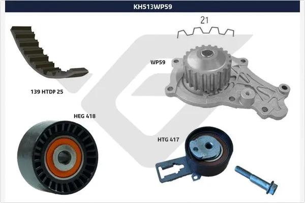 Water Pump & Timing Belt Kit (KH 513WP59)