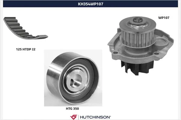 Water Pump & Timing Belt Kit (KH 354WP107)