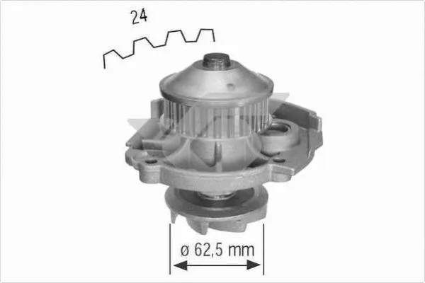 Water Pump, engine cooling (WP0040V)