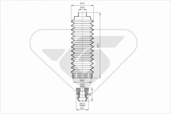 Dust Cover Kit, shock absorber (KP094)