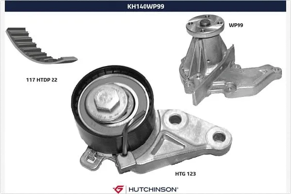 Water Pump & Timing Belt Kit (KH 140WP99)
