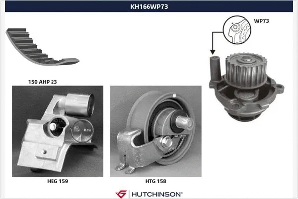 Water Pump & Timing Belt Kit (KH 166WP73)