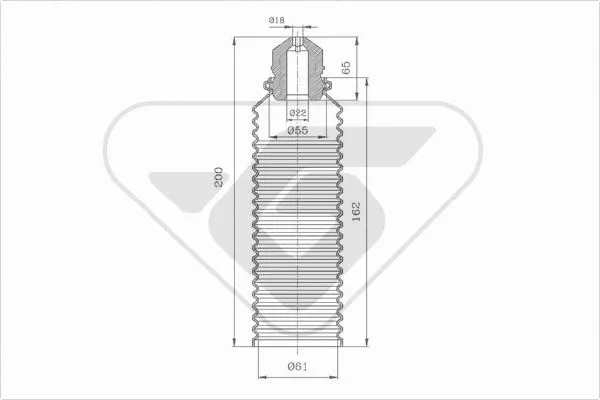Dust Cover Kit, shock absorber (KP079)