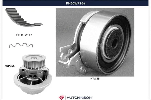 Water Pump & Timing Belt Kit (KH 60WP264)