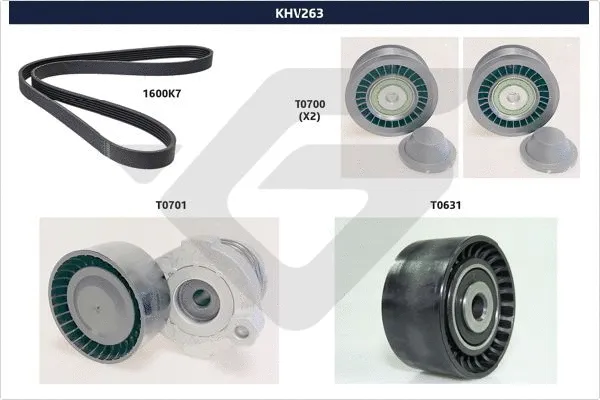 V-Ribbed Belt Set (KHV 263)