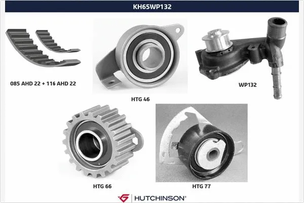 Water Pump & Timing Belt Kit (KH 65WP132)
