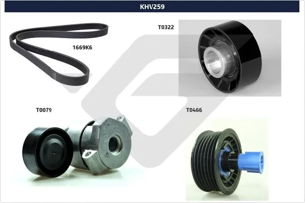 V-Ribbed Belt Set (KHV 259)