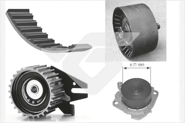 Water Pump & Timing Belt Kit (KH 277WP25)