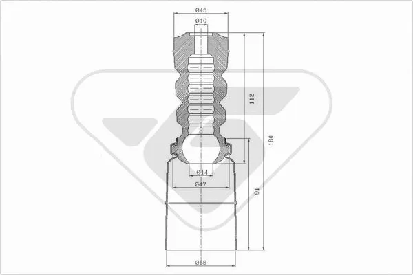 Dust Cover Kit, shock absorber (KP078)