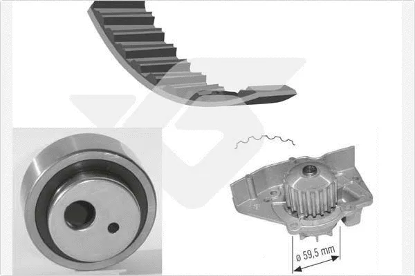 Water Pump & Timing Belt Kit (KH 25WP11)