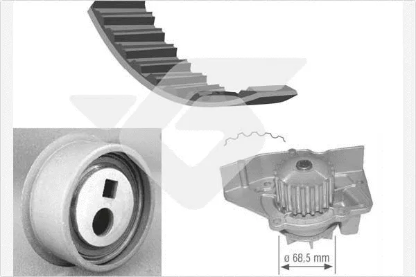 Water Pump & Timing Belt Kit (KH 45WP12)