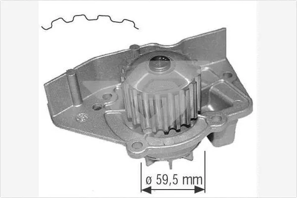 Water Pump, engine cooling (WP0027V)