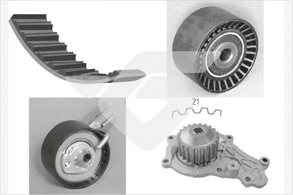 Water Pump & Timing Belt Kit (KH 186WP59)