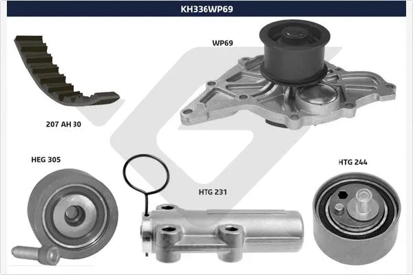 Water Pump & Timing Belt Kit (KH 336WP69)