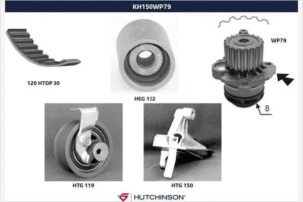 Water Pump & Timing Belt Kit (KH 150WP79)