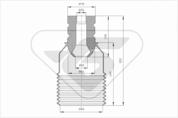 Dust Cover Kit, shock absorber (KP089)