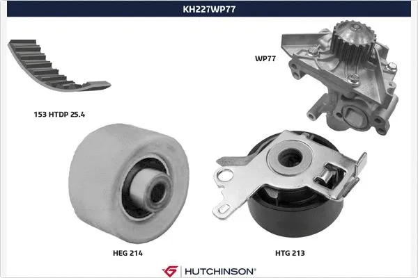 Water Pump & Timing Belt Kit (KH 227WP77)