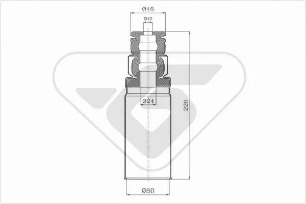 Dust Cover Kit, shock absorber (KP107)