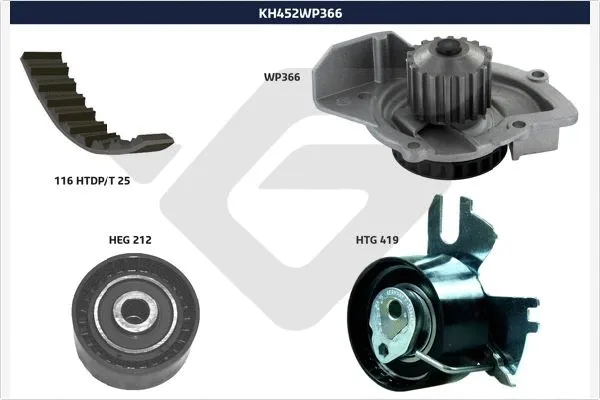 Water Pump & Timing Belt Kit (KH 452WP366)
